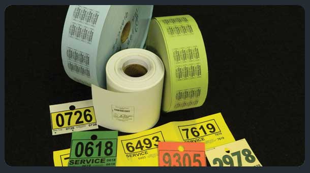 printed codes numbers